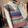 Women's Knits Colorful Celebrity Matching Early Spring V-neck Knitted Sweater For And Autumn Design Sense Short Pullover