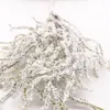 Fleurs décoratives plante d'herbe blanche artificielle pour le mariage décor de Noël diy Scrapbooking Couronne Fake