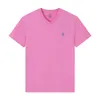 Мужская классическая бренда пони футболка для мужчин чистые хлопковые с короткими рукавами с коротки