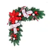 Kwiaty dekoracyjne Y1uU Christmas Door Decor Garlands Window wisiorek