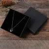 Strands Nuevo llegada 12 piezas Negro Kraft Paper Jewelry Box Pulsera Collares Cabecillos Caja de joyero de regalo de regalo de regalo de Navidad