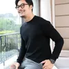 Herrenpullover Mann Kleidung Feste Farbe Beige Strick für Männer Pullovers Business gegen Necke Cotton Sheap Jumpers Korean Style x