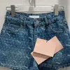 Letters Women Denim Shorts Jeans Luxury Designer Sexy Mini Short Jeans Casual Daily Summer Street Style Jean Shorts