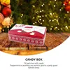 Storage Bottles Christmas Cookie Tins Candy Gift Biscuits Containers Tinplate Bakery Boxes For Xmas Holiday Supplies