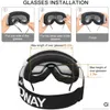 Goggles Ski Findway Kids Mask Anti UV Fog OTG متوافق مع الخوذة على الجليد للرياضات الشتوية للتسليم في الهواء الطلق في الثلج GE OTLD1