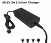 588V 2A Lithium Ebike Charger For 52V 14S Liion Electric Bike Scooter Bicycle Charger GX16 with fan1255123