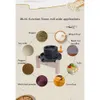 Naturalne granitowe ręcznie robione kamienne młyny, mokre mleko sojowe, mąka pszenna, ziarna, pieprz, przyprawy (20 cm x 30 cm), z drewnianymi ramkami