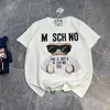 Designer Summer Women's T-shirt Högkvalitativ björn Kort ärmbokstäver T-shirt Kvinnors toppmode T-shirt Asiatisk skjorta plus storlek XXXXL