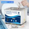 Brushes Granbo New Economical Bath 1l 35w 60w 40khz Degassing Timer Household Ultrasonic Cleaner for Jewelry Eyeglasses Makeup Brushes