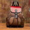 Schultaschen Sbirds Leder -Rucksack echter Cowide Vintage -Stil Frauen Dampfsack weiblicher Damen Day Pack Womans Reisetasche