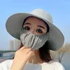 Berets Ear Flap UV Protection Sun Hat Face Neck Protective Cover Outdoor Hunting Hiking Fishing Cap Leisure Breathable