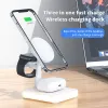 Chargers 15W 3 In 1 Magnetic Wireless Charger Stand pour MacSafe iPhone 14 13 12 Pro Max Apple Watch AirPods Fast Charging Dock Station