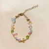 Spring and Summer Monsoon Fashion Creative Alien Colored Natural Freshwater Stone Pearl Bracelet Simple Elegant 4juw