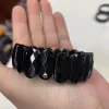 Bracelet Black Tourmaline Stone Bracelet Bracelet Natural Gemstone Bracelet Brican Bijoux pour femme pour cadeau en gros!