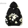 Ontwerper Nieuwe lente en herfst Hoodie American Trendy Brand SP5DER 555 STAR Foaming Print High Street Heren Dames losse casual capuchon sweater