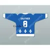 GDSir Custom Blue Maurice Gauthier 8 Les Saints de Chicoutimi Hockey Jersey Nouveau Top Ed S-M-L-XL-XXL-3XL-4XL-5XL-6XL