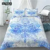 Set di biancheria da letto a casa vivente di lusso 3d Dragonfly Stampa 2/3 pezzi comodi piuminipioncali cuscino eu/us/Au size