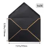 Envelopes 100 Pack A7 Envelopes 5 X 7 Card Envelopes V Flap Envelopes With Gold Borders For Gift Cards Invitations