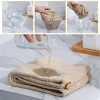 Winter Frauen Mikrofasel -Handtuch Haarbadetücher für Erwachsene Haus Terry Handtücher Badezimmer Serviette de douche Turban zum Trocknen von Haaren