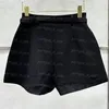 Black Women Suit Shorts Pants With Belt Letters Luxury Casual Daily Shorts Ins Fashion Street Style Shorts