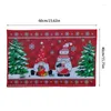 Carpets Christmas Dormat Outdoor Welcoming Carpet Washable Decorative Floor Rat Entrywarwarming Mats de fête de Noël Accessoires de décoration de fête