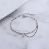 Charm Armbänder mit Mikro-gelegener Zirkon Spleißkette für Frauen Doppelschicht Armband Armreifen Trendy Schmuckzubehör Pulseras Pulseras