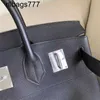 Handgjorda BK Bag designer Luxury Handbag Bag Tote Custom Silver Buckle 40cm eller 50 cm läder Lychee Grain Calfskin Unisex Portable Leisure