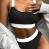 Swimwear Women 2024 Femmes de maillot de bain High Waist Bikini Femme Swimsuit Sexe Suisse Suit Suits Soupage Summer Bikinis