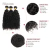 Rebecca Indian Kinky Curly Bundles Hair Natural Black Bundle 100% Remy Human Can Buy 3 eller 4 240402