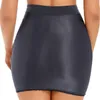 Urban Sexy Dresses Sexy Womens Glossy Bodycon Pencil Mini Skirt Solid Color Stretchy High Waist Miniskirt Clubwear Costumes for Rave Party 240403