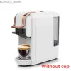 Cafeteiras 220V 1450W 600ml 19BAR 4-1 em 1 Máquina de café multi-cápsula quente e frio leite italiano portátil Nespresso Capsule Machine Y240403