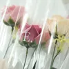 Envoltura de regalo 50pcs patrones de amor transparentes bolsas de envasado de flores suministros de paquete de rosas individuales papeles de envoltura de boda florist