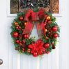 装飾花のクリスマスリース装飾玄関の農家の窓壁暖炉ポーチパーティーの装飾耐久性