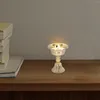 Mum tutucular tereyağı lambası dini kutsama mum tutucu masaüstü dekor topper şamdan bakır zanaat benzersiz konteyner masa örtüsü