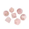 Loose Gemstones Natural Rose Quartz Polyhedral Dice 7Pcs Set Dungeons Dragons Stone Dnd Rpg Games Ornaments Spot Goods Wholesale Accep Otsbf