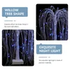 Decorative Flowers Tree Lights Indoor Bedside Lamp LED Willow Artificial Bonsai Table Girl