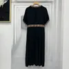 Vestidos para mujeres Marca de moda europea NECHA NECHA VESTIVO DE MANEJA DE CANA CON CONSEJA CON CONSEJA CON CONSEJO VESTIVO DE MIDI DIRISE DE LA