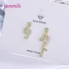 Stud Earrings Fast Arrival Sell Super Shiny Genuine 925 Silver Music Note Shape Jewelry Wholesale