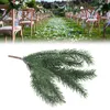 Fleurs décoratives 37 cm plantes artificielles simulation arbre de Noël Branche de pin fausse couronne de feuilles bricolage de Noël décor