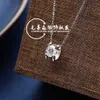 Classic Design Love Jewelry necklace s925 head clavicle temperament same silver chain jewelry With Logo