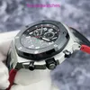 AP Casual Brance Watch Royal Oak Offshore Series 26470SO powszechnie znany jako wampirów czarna płyta czerwona igła funkcja czasu czasu automatycznego zegarek mechaniczny