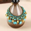 Bohemian Turquoise Copper Accessories Thai Wax Thread Woven Clothing with Elephant Bracelet 8012