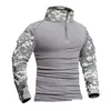 T-shirt da uomo mimetico mimetico software armeggio americano uniforme camicia militare cargo cp mticam paintball cotone tactical abbigliamento 2403 dhlqc