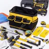 Werkzeugtasche tragbarer Elektriker Aufbewahrungsbeutel Carpentry Hardware Reparatur großer verdickterer wasserdichtes Werkzeug Kit Oxford Stoffwerkzeug Rucksack