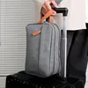 Sac de toilette pour hommes Travel Double couche sac de cosmétique de grande capacité Couleur de rangement de tissu oxford sac de rangement portable sac à main