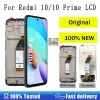 Original LCD för Xiaomi Redmi 10 LCD Display Touch Panel Screen Digitizer Assembly för Redmi 10 Prime 21061119AG LCD med ram