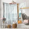 Paysage de mer esthétique Boho Home Comean Room Decor Mall suspendu Tapestry Décoration chambre Kawaii Macrame Curtain Art 240328