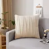 Kussentechnologie 3d kas fluweel borduurwerkstreeplijnomslag voor woonkamer slaapkamer decoratie sofa 45/50 cm