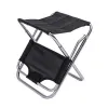 Furnishings Camping Chair Outdoor Mountaineering Portable Stool with Folding Backrest Ultralight Aluminum Alloy Fishing Mazza Mini Chair