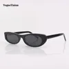 Sunglasses S With Narrow Elongated Cat-eye Frames In Acetate Nylon Lenses UVA/UVB Protection